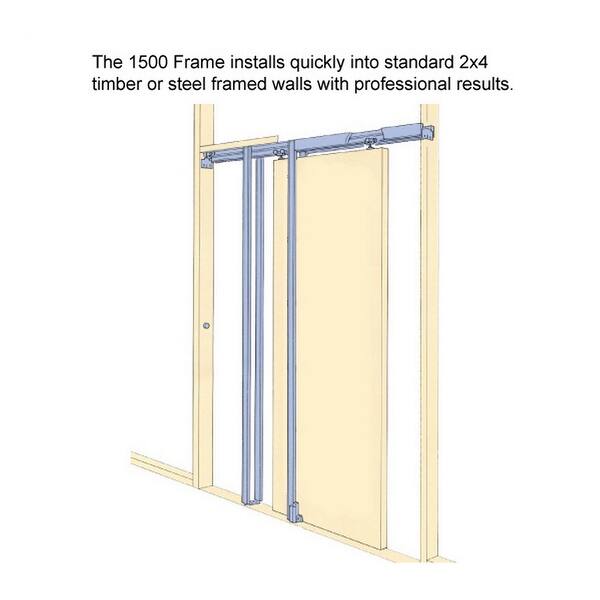 Sliding French Double Pocket Doors 36 x 80 inches Lucia 2166 Matte